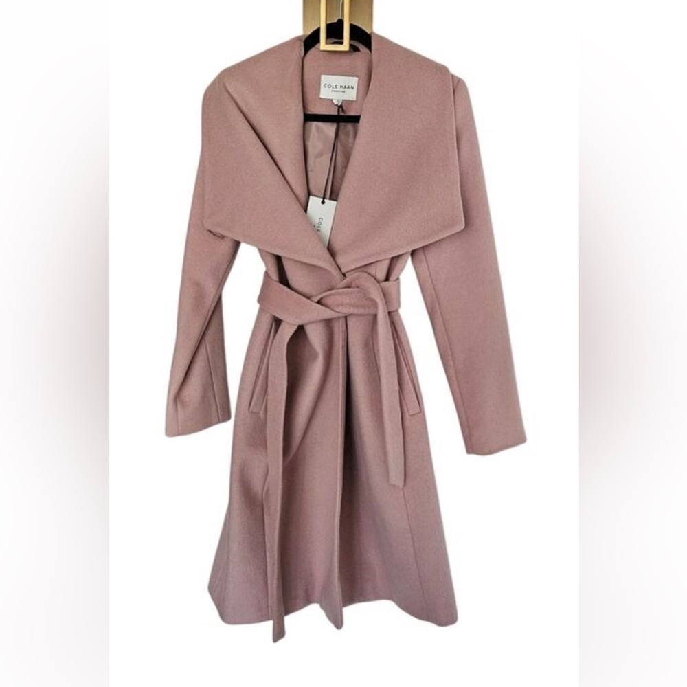 Blush pink Cole haan coat